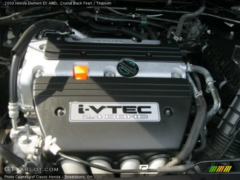 Crystal Black Pearl / Titanium 2009 Honda Element EX AWD