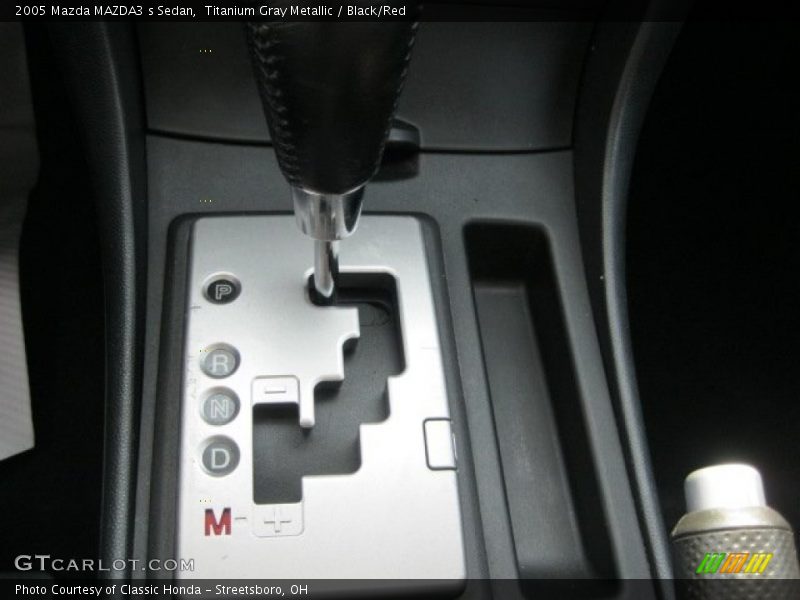 Titanium Gray Metallic / Black/Red 2005 Mazda MAZDA3 s Sedan