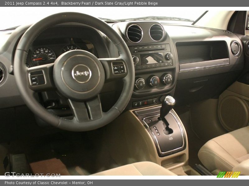 Blackberry Pearl / Dark Slate Gray/Light Pebble Beige 2011 Jeep Compass 2.4 4x4