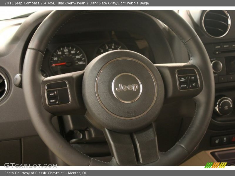 Blackberry Pearl / Dark Slate Gray/Light Pebble Beige 2011 Jeep Compass 2.4 4x4