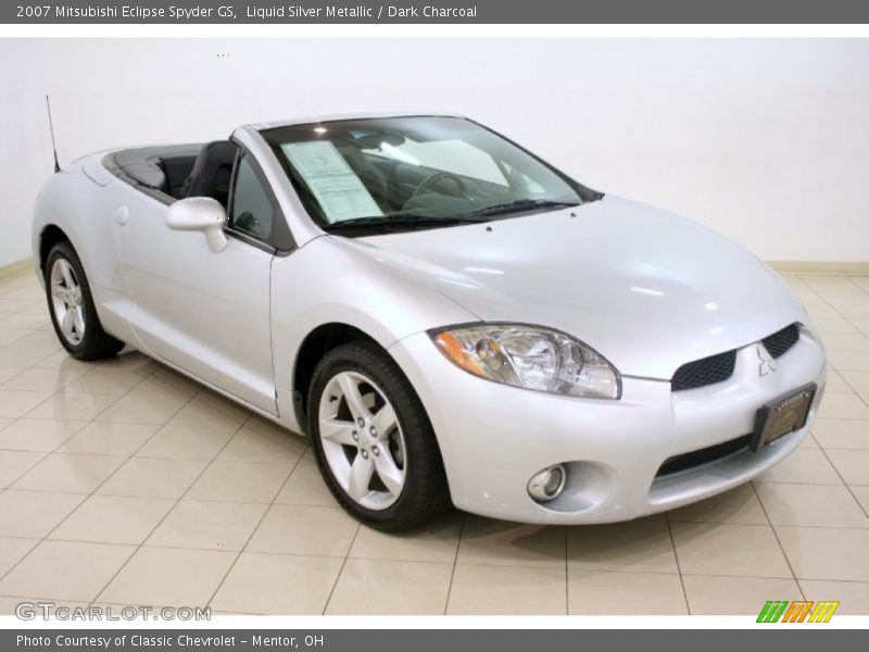 Liquid Silver Metallic / Dark Charcoal 2007 Mitsubishi Eclipse Spyder GS