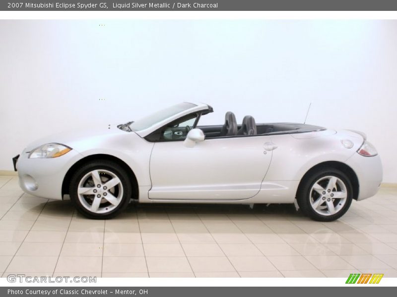 Liquid Silver Metallic / Dark Charcoal 2007 Mitsubishi Eclipse Spyder GS