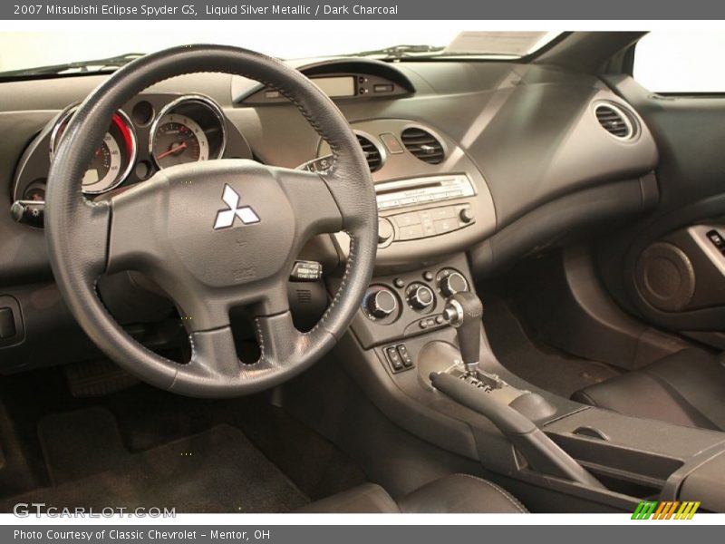 Liquid Silver Metallic / Dark Charcoal 2007 Mitsubishi Eclipse Spyder GS