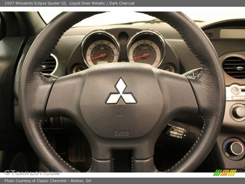 Liquid Silver Metallic / Dark Charcoal 2007 Mitsubishi Eclipse Spyder GS