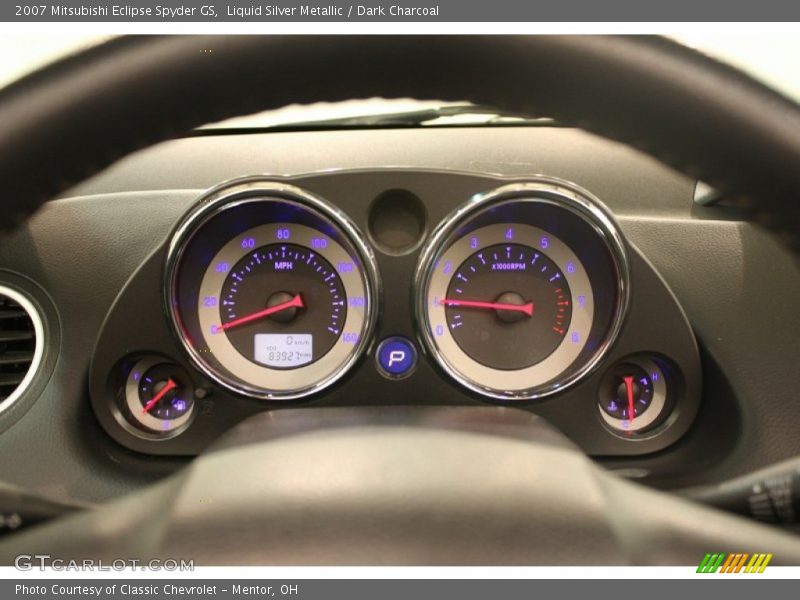 Liquid Silver Metallic / Dark Charcoal 2007 Mitsubishi Eclipse Spyder GS