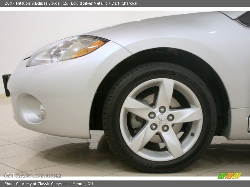 Liquid Silver Metallic / Dark Charcoal 2007 Mitsubishi Eclipse Spyder GS
