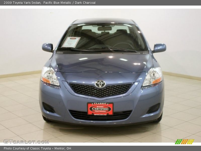 Pacific Blue Metallic / Dark Charcoal 2009 Toyota Yaris Sedan