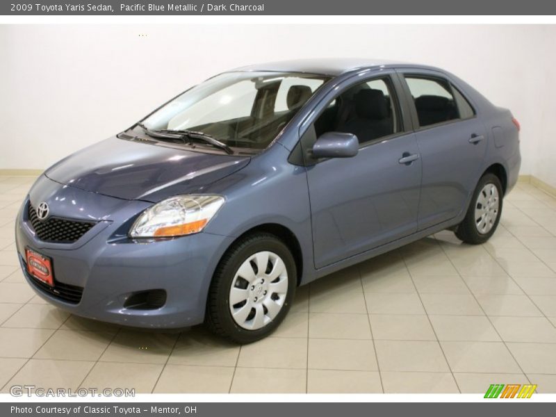 Pacific Blue Metallic / Dark Charcoal 2009 Toyota Yaris Sedan