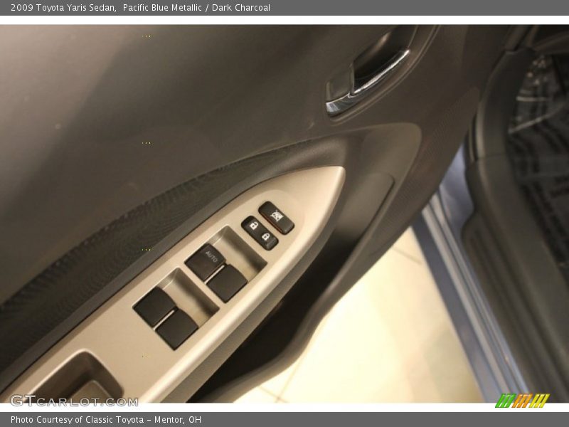 Pacific Blue Metallic / Dark Charcoal 2009 Toyota Yaris Sedan