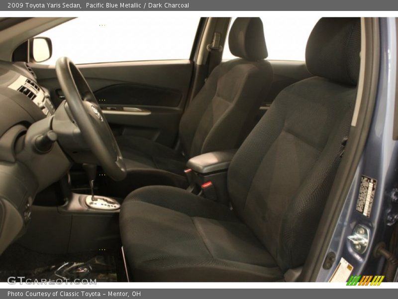 Pacific Blue Metallic / Dark Charcoal 2009 Toyota Yaris Sedan