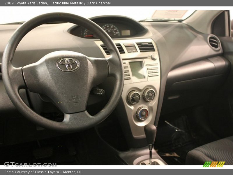 Pacific Blue Metallic / Dark Charcoal 2009 Toyota Yaris Sedan