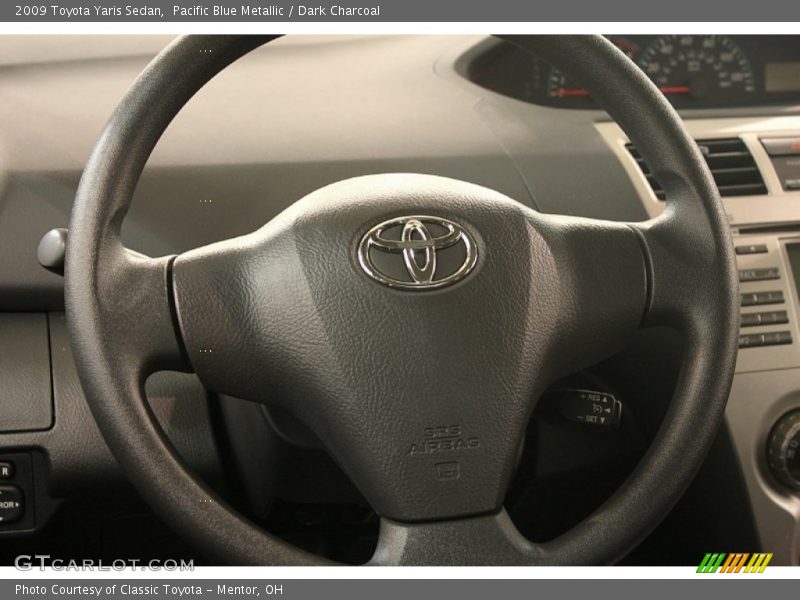 Pacific Blue Metallic / Dark Charcoal 2009 Toyota Yaris Sedan