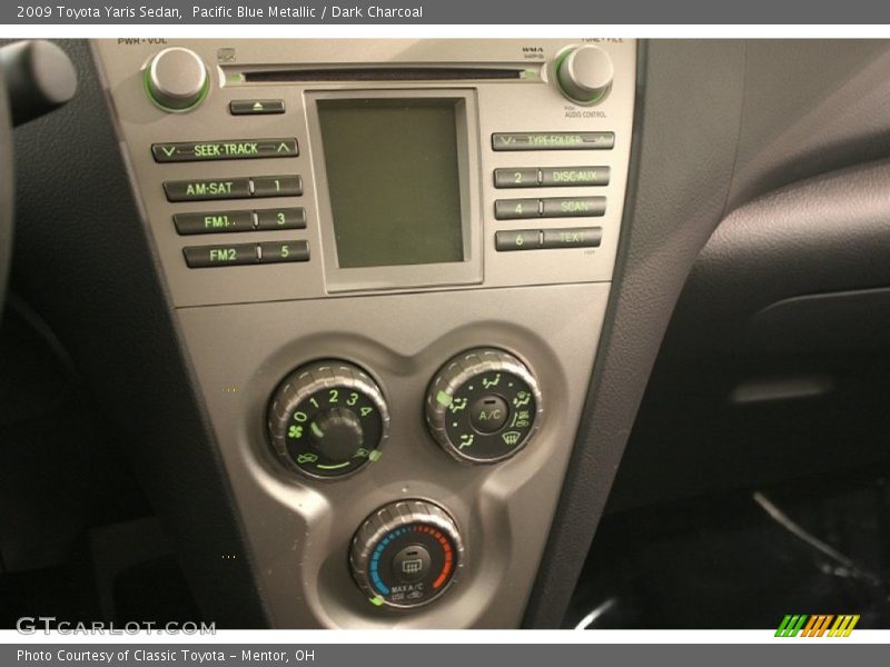 Pacific Blue Metallic / Dark Charcoal 2009 Toyota Yaris Sedan