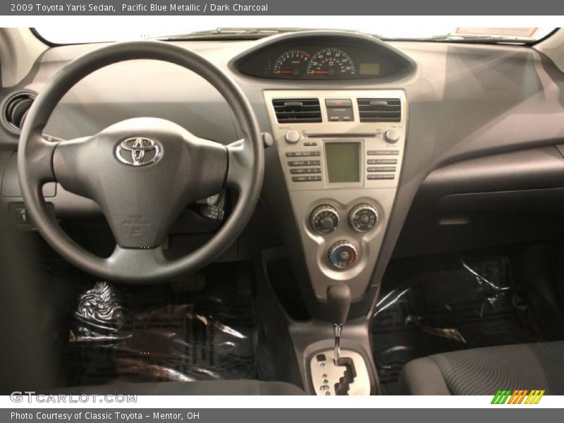 Pacific Blue Metallic / Dark Charcoal 2009 Toyota Yaris Sedan
