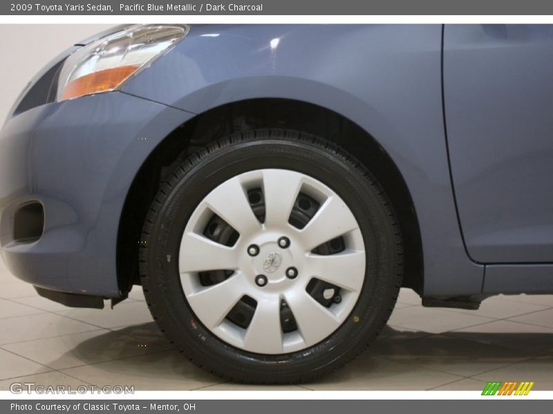Pacific Blue Metallic / Dark Charcoal 2009 Toyota Yaris Sedan