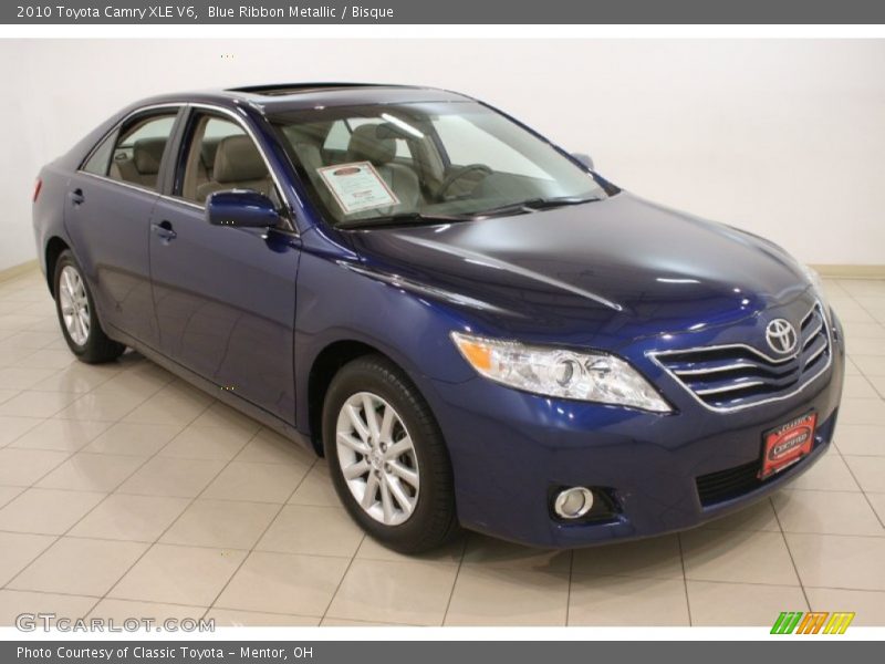 Blue Ribbon Metallic / Bisque 2010 Toyota Camry XLE V6