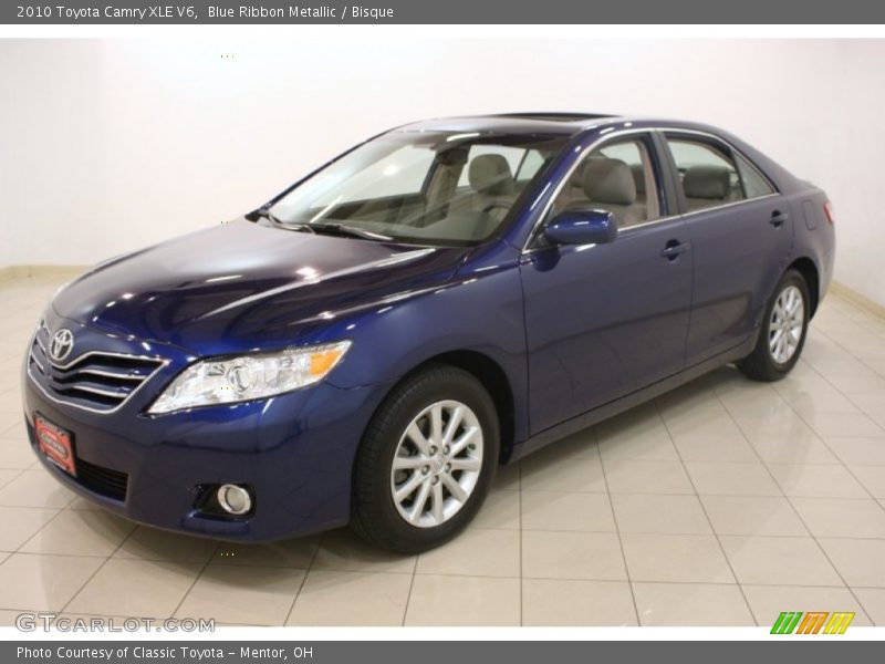 Blue Ribbon Metallic / Bisque 2010 Toyota Camry XLE V6
