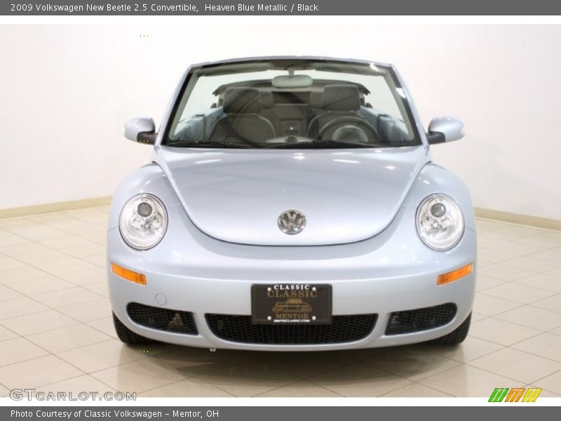 Heaven Blue Metallic / Black 2009 Volkswagen New Beetle 2.5 Convertible