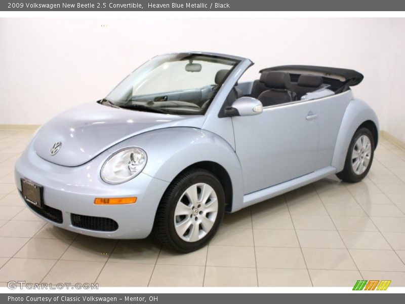 Heaven Blue Metallic / Black 2009 Volkswagen New Beetle 2.5 Convertible