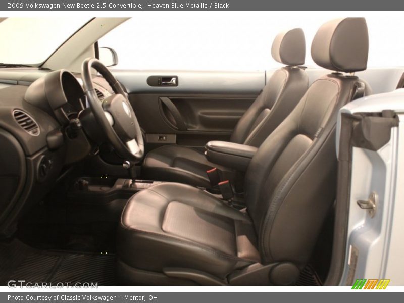 Heaven Blue Metallic / Black 2009 Volkswagen New Beetle 2.5 Convertible