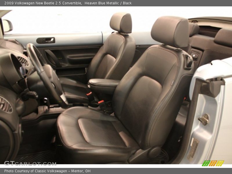 Heaven Blue Metallic / Black 2009 Volkswagen New Beetle 2.5 Convertible