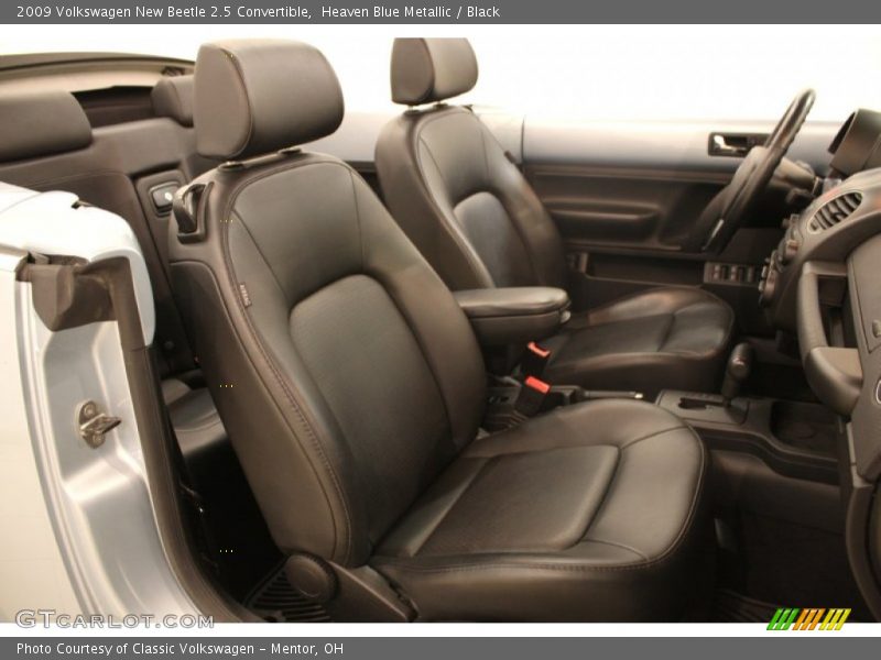 Heaven Blue Metallic / Black 2009 Volkswagen New Beetle 2.5 Convertible