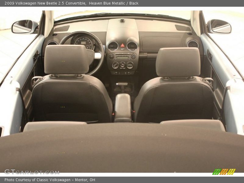 Heaven Blue Metallic / Black 2009 Volkswagen New Beetle 2.5 Convertible