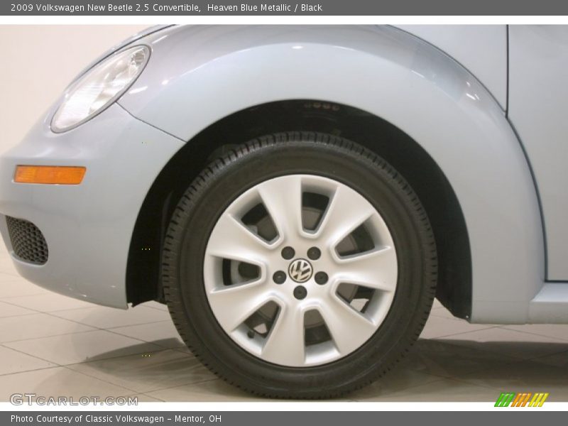 Heaven Blue Metallic / Black 2009 Volkswagen New Beetle 2.5 Convertible