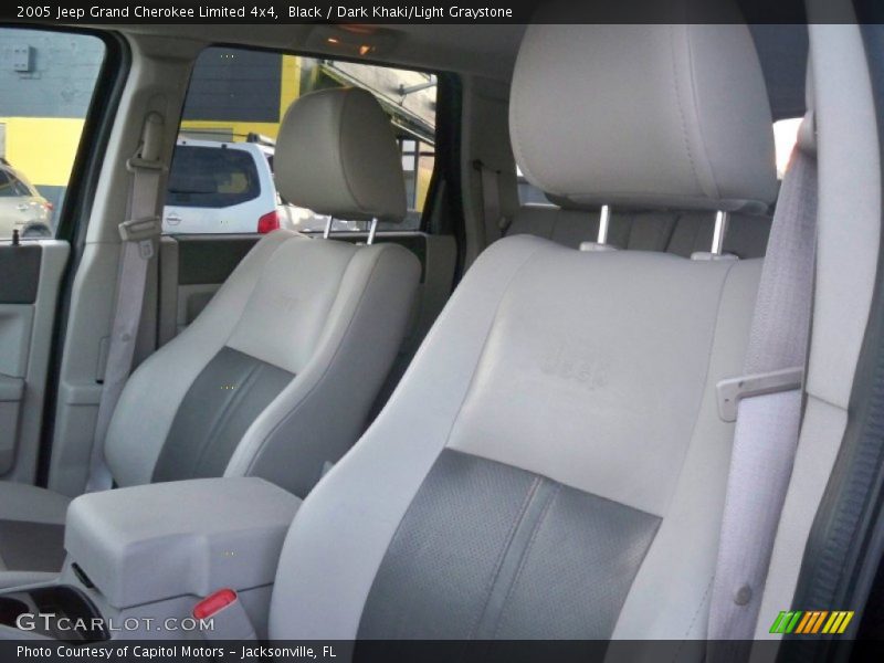 Black / Dark Khaki/Light Graystone 2005 Jeep Grand Cherokee Limited 4x4