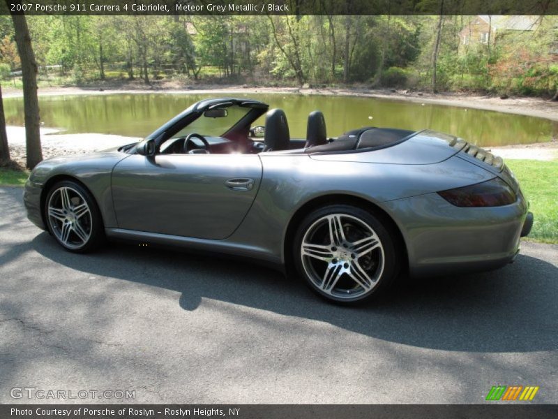 Meteor Grey Metallic / Black 2007 Porsche 911 Carrera 4 Cabriolet