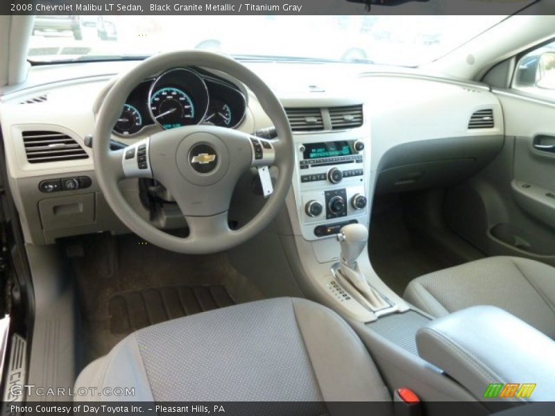 Black Granite Metallic / Titanium Gray 2008 Chevrolet Malibu LT Sedan