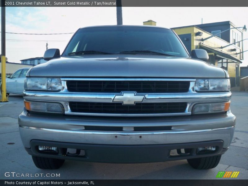 Sunset Gold Metallic / Tan/Neutral 2001 Chevrolet Tahoe LT