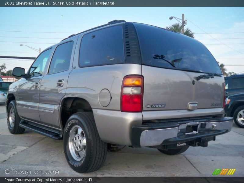 Sunset Gold Metallic / Tan/Neutral 2001 Chevrolet Tahoe LT