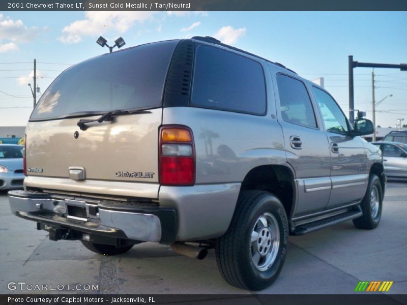 Sunset Gold Metallic / Tan/Neutral 2001 Chevrolet Tahoe LT