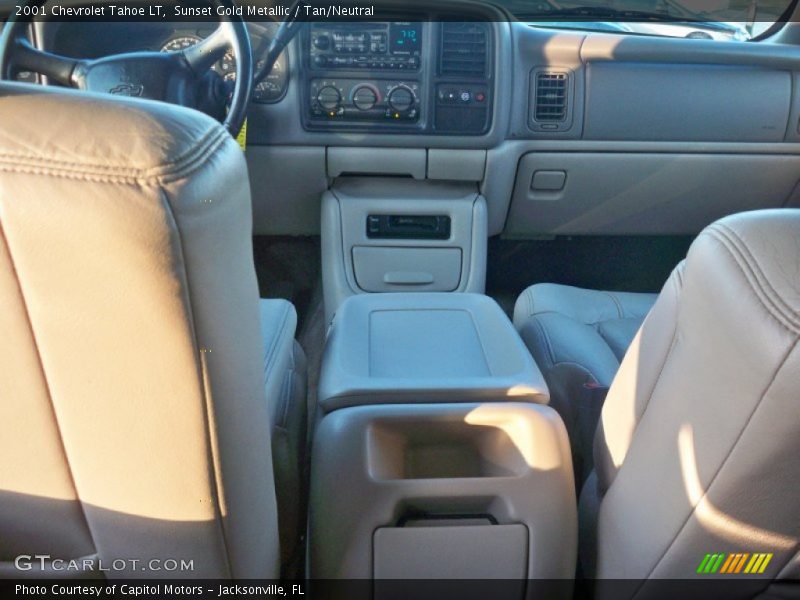 Sunset Gold Metallic / Tan/Neutral 2001 Chevrolet Tahoe LT