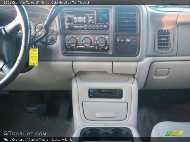 Sunset Gold Metallic / Tan/Neutral 2001 Chevrolet Tahoe LT