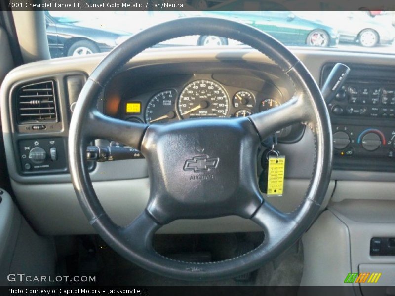 Sunset Gold Metallic / Tan/Neutral 2001 Chevrolet Tahoe LT