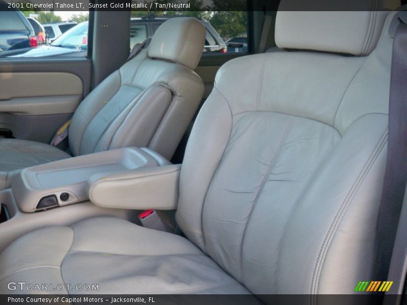 Sunset Gold Metallic / Tan/Neutral 2001 Chevrolet Tahoe LT