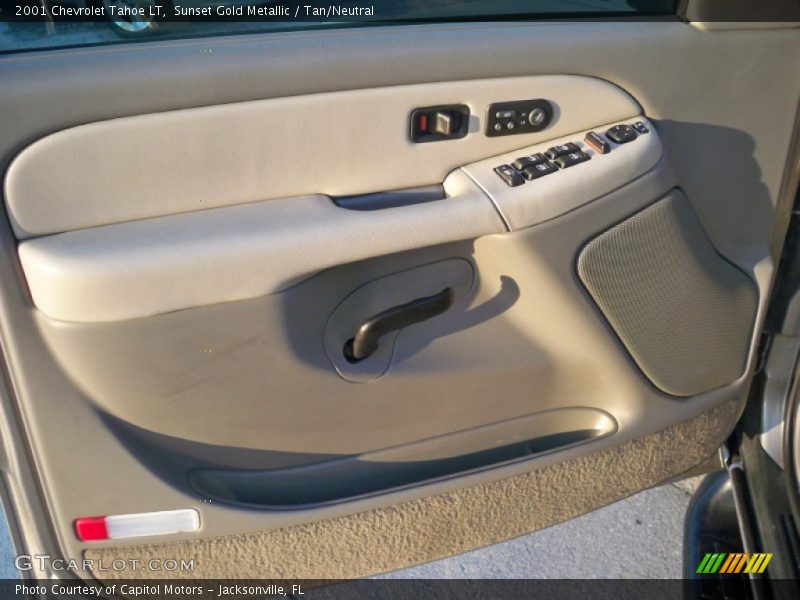 Sunset Gold Metallic / Tan/Neutral 2001 Chevrolet Tahoe LT