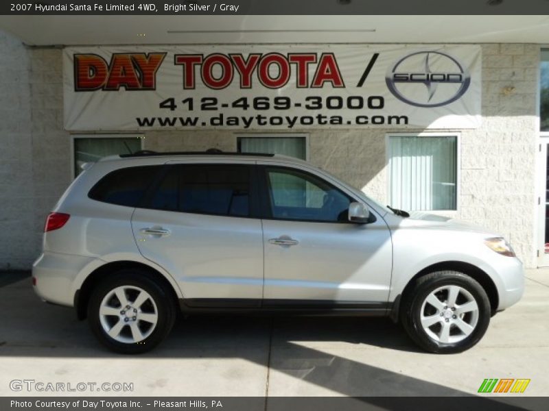 Bright Silver / Gray 2007 Hyundai Santa Fe Limited 4WD