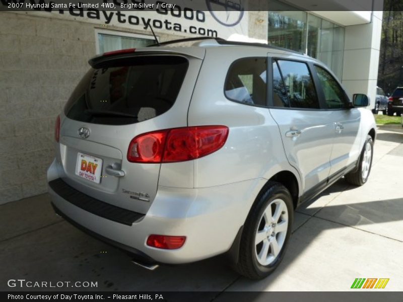 Bright Silver / Gray 2007 Hyundai Santa Fe Limited 4WD