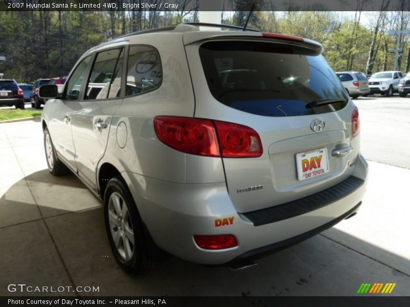 Bright Silver / Gray 2007 Hyundai Santa Fe Limited 4WD
