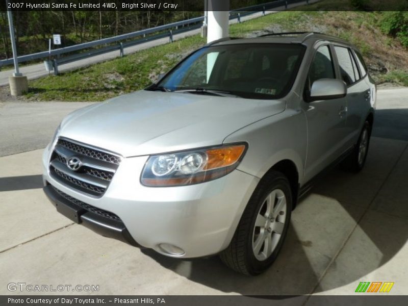 Bright Silver / Gray 2007 Hyundai Santa Fe Limited 4WD