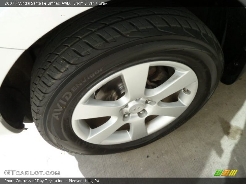 Bright Silver / Gray 2007 Hyundai Santa Fe Limited 4WD