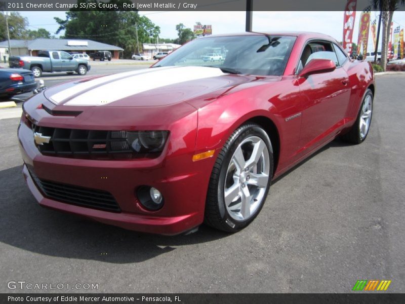 Red Jewel Metallic / Gray 2011 Chevrolet Camaro SS/RS Coupe
