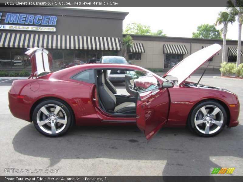 Red Jewel Metallic / Gray 2011 Chevrolet Camaro SS/RS Coupe