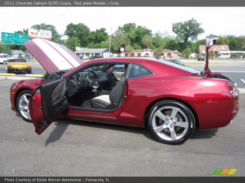 Red Jewel Metallic / Gray 2011 Chevrolet Camaro SS/RS Coupe