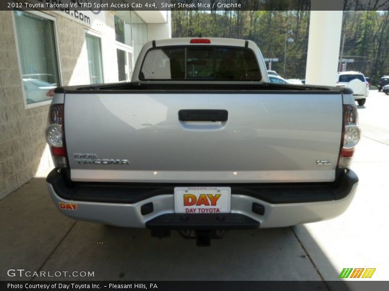 Silver Streak Mica / Graphite 2012 Toyota Tacoma V6 TRD Sport Access Cab 4x4