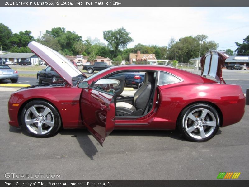 Red Jewel Metallic / Gray 2011 Chevrolet Camaro SS/RS Coupe