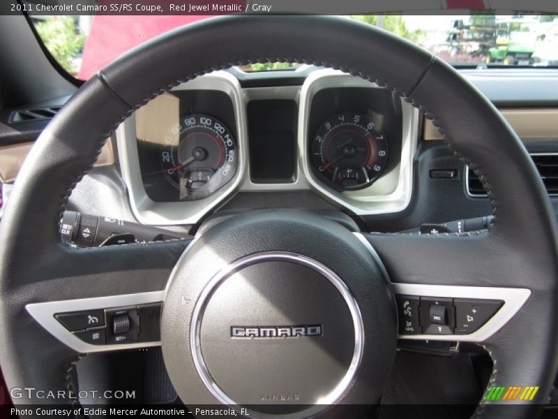 Red Jewel Metallic / Gray 2011 Chevrolet Camaro SS/RS Coupe